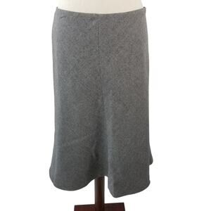 Banana Republic Gray Chevron Wool Lined Side Zip Size 10